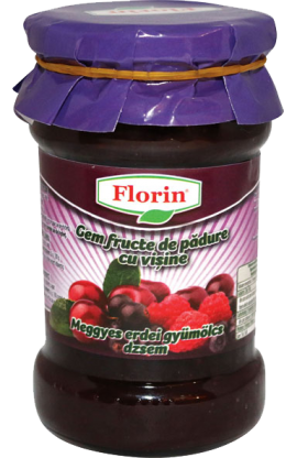 Wild fruits jam with sour cherry