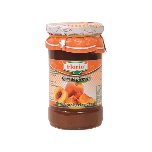 Őszibarack extra lekvár 314ml/375g - Florin (8db/#)