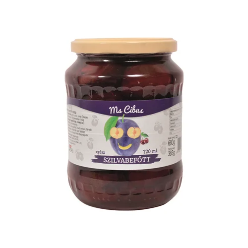 Szilvabefőtt egész 720ml-Ms. Cibus (8db/#)