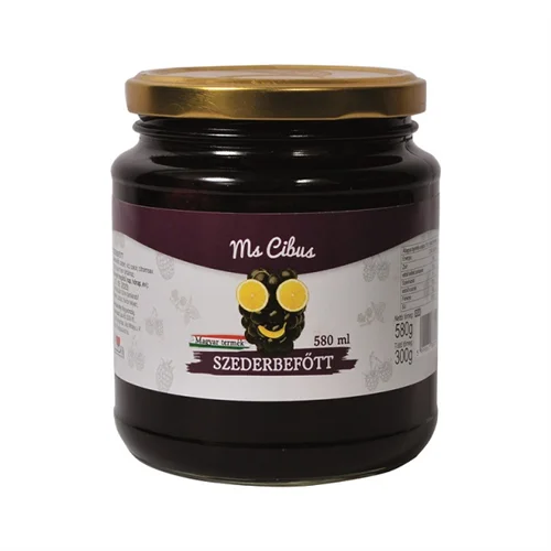 Feketeszeder befőtt 580ml/300g - Ms. Cibus (8db/#)