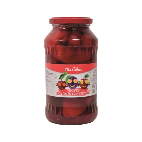 Vegyes gyümölcsbefőtt 3 komp. 720ml-Ms. Cibus (8db/#)