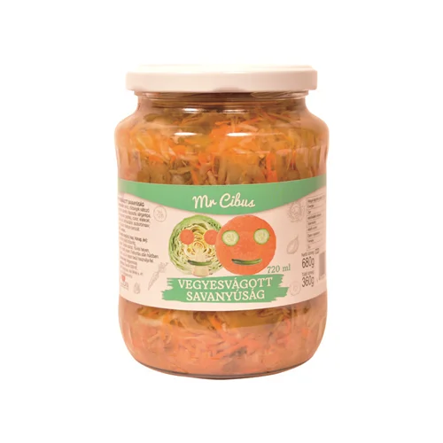 Vegyesvágott savanyúság 720ml-Mr. Cibus (8db/#)