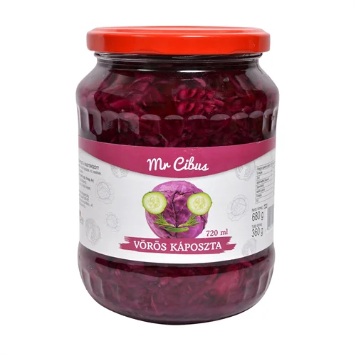 Vörös káposzta saláta 720ml - Mr. Cibus (4db/#)