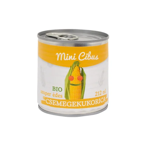 BIO Csemegekukorica szuper édes 212ml/ - Mini Cibus (12db/#)