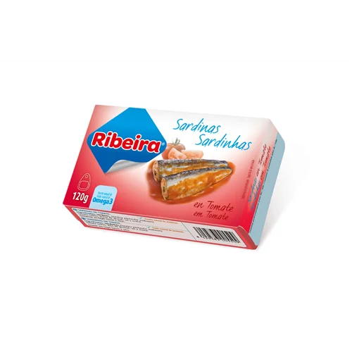 Szardínia paradicsom szószban 120g/85g tpz. - Ribeira (25db/#)