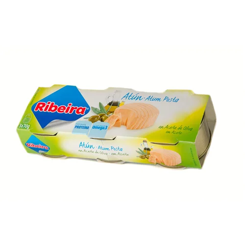 Tonhal olíva olajban 3x80g-Ribeira (30db/#)