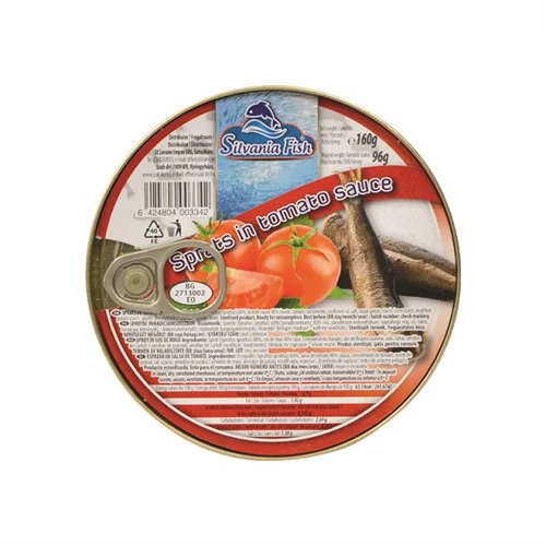 Paradicsomos sprotni 160g tpz. - SilvaniaFish (30db/#)