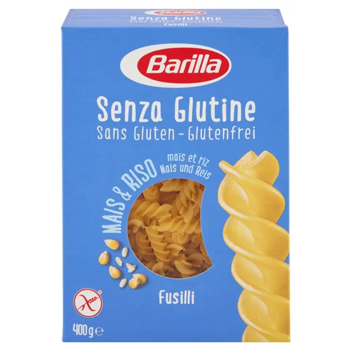 Barilla-Glutén mentes tészta Fusili 400g (14db/#)
