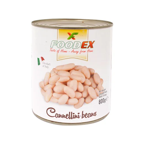 Fehér bab sós lében 800g/480g - Foodex (12db/#)
