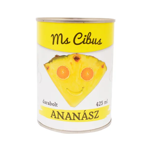 Darabolt ananász 565g/340g-Ms. Cibus (24db/#) 