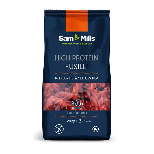 HIGH PROTEIN Orsó(spirale-fusilli) vörös lencse&sárgaborsó glutén mentes 250g - Pasta D'Oro (8db/#)