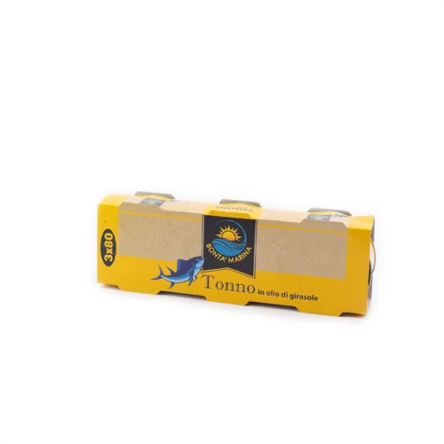 Tonhal napraforgó olajban 3x80g-Bonta'Marina (16db/#)
