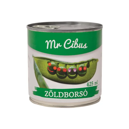 Zsenge zöldborsó 425ml - Mr. Cibus (10db/#)