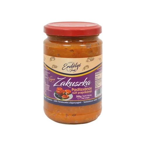 Padlizsános zakuszka prémium 314ml/300g - Erdélyi Ízek (6db/#)