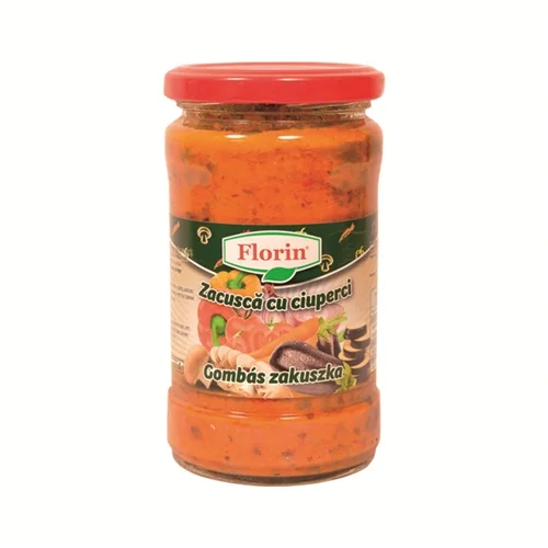 Gombás zakuszka 314ml/300g - Florin (8db/#)