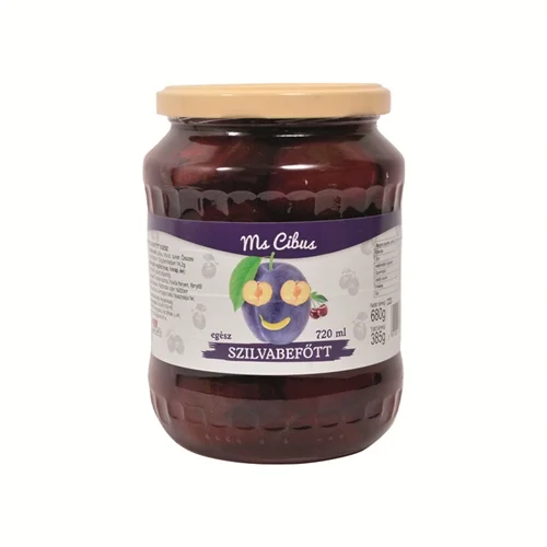 Szilvabefőtt egész 720ml-Ms. Cibus (8db/#)