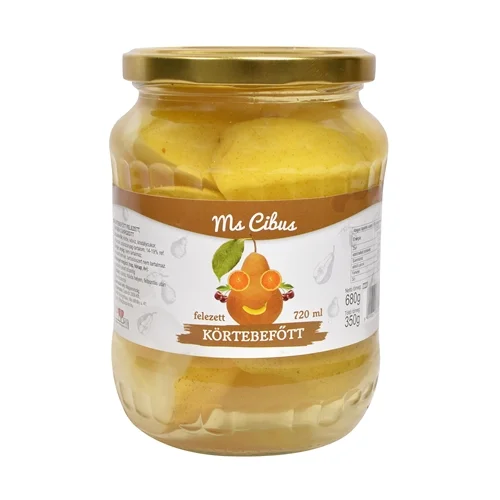 Felezett körtebefőtt 720ml-Ms. Cibus (8db/#)