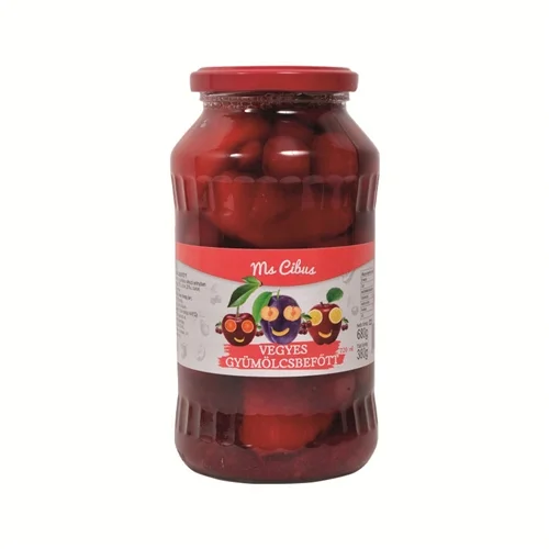 Vegyes gyümölcsbefőtt 3 komp. 720ml-Ms. Cibus (8db/#)