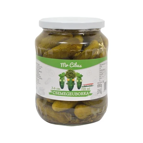 Csemegeuborka 3-6cm 720ml-Mr. Cibus (8db/#)