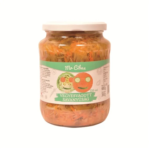 Vegyesvágott savanyúság 720ml-Mr. Cibus (8db/#)