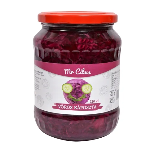 Vörös káposzta saláta 720ml - Mr. Cibus (4db/#)