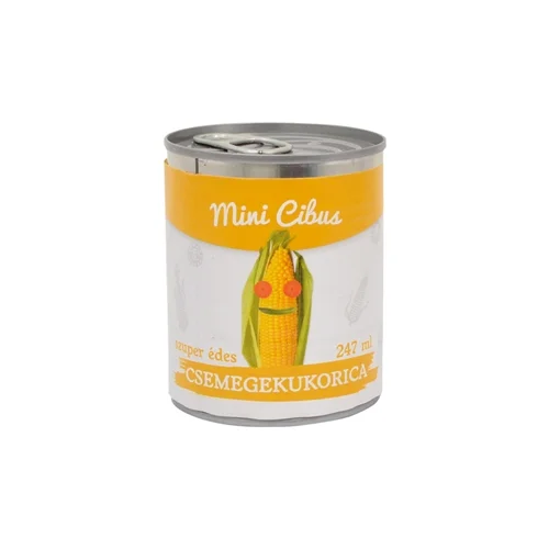 Csemegekukorica szuper édes 247ml/ - Mini Cibus (12db/#)