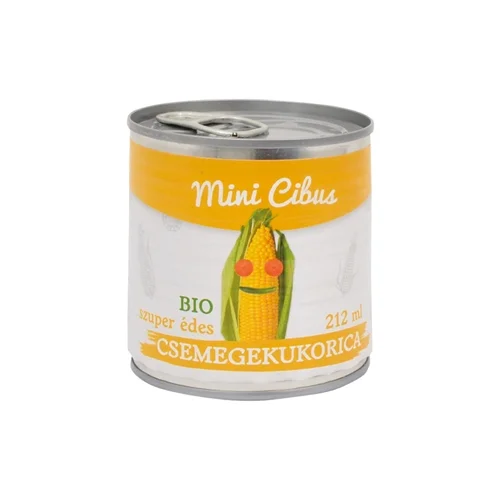 BIO Csemegekukorica szuper édes 212ml/ - Mini Cibus (12db/#)