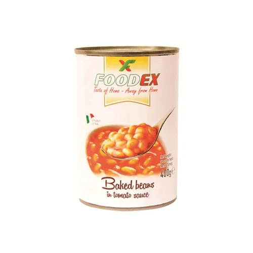 Fehér bab paradicsomos mártásban 400g/240g - Foodex (12db/#)