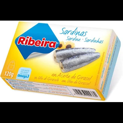 Szardínia növényi olajban 120g/85g tpz. - Ribeira (25db/#)