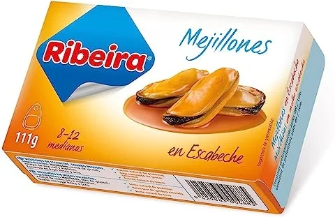Kagyló ecetes 111g/69g-Ribeira (25db/#)