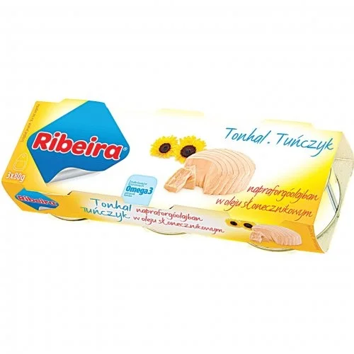 Tonhal növényi olajban 3x70g-Ribeira (30db/#)