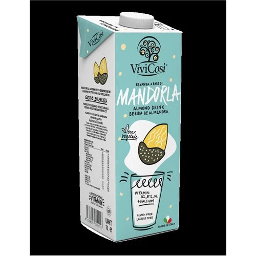 Mandulaital natúr 4% mandula 1L-ViviCosi (12db/#)