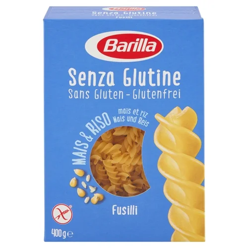 Barilla-Glutén mentes tészta Fusili 400g (14db/#)