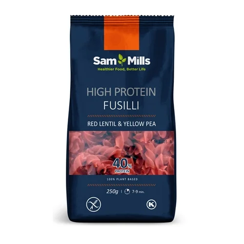 HIGH PROTEIN Orsó(spirale-fusilli) vörös lencse&sárgaborsó glutén mentes 250g - Pasta D