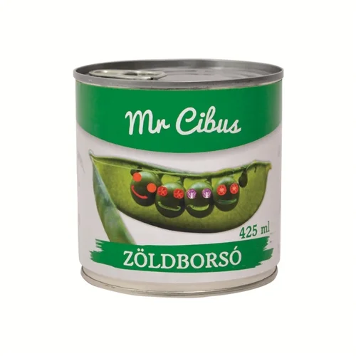 Zsenge zöldborsó 425ml - Mr. Cibus (10db/#)