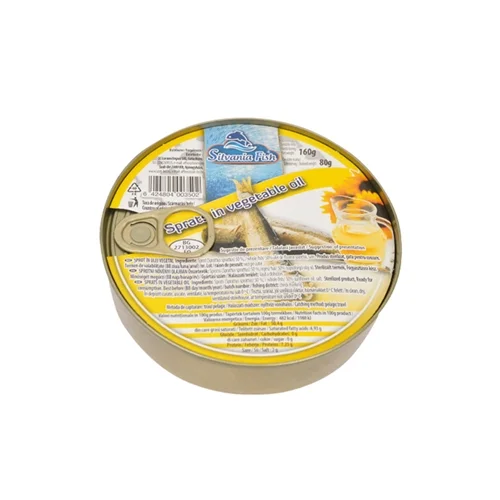 Sprotni növényi olajban egész 160g tpz. - Fish (30db/#)