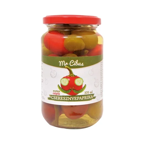 Cseresznye paprika csípős 370ml - Mini Cibus (10db/#)